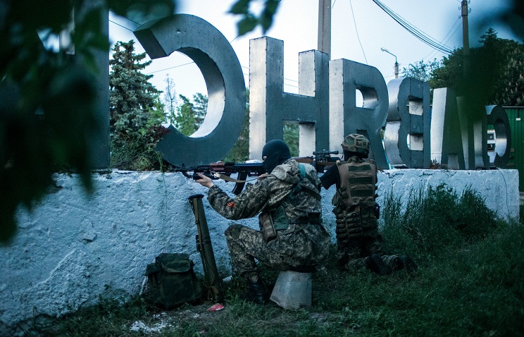 обстрел Славянска